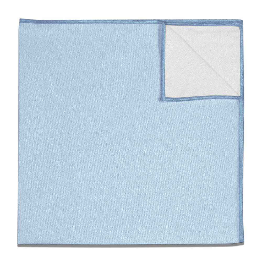 Azazie Sky Blue Pocket Square - 12" Square -  - Knotty Tie Co.