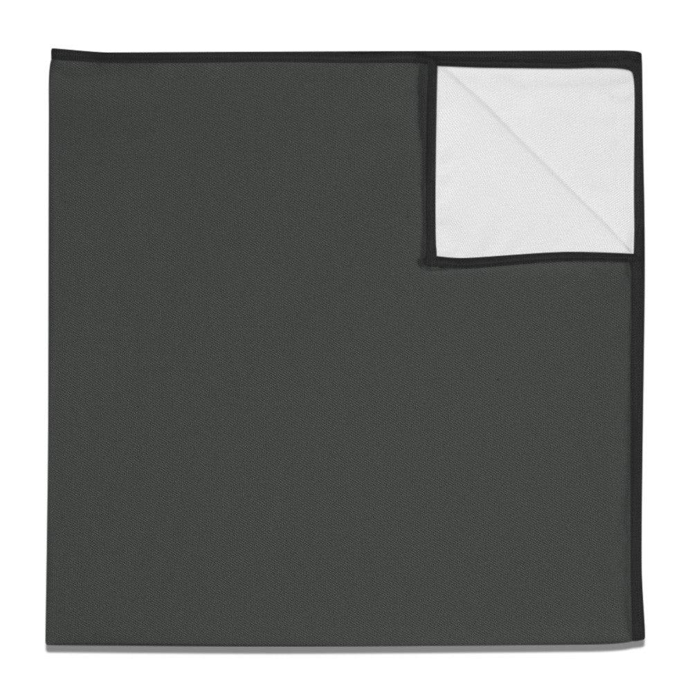 Azazie Steel Grey Pocket Square - 12" Square -  - Knotty Tie Co.