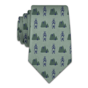 Bear in the Woods Necktie -  -  - Knotty Tie Co.