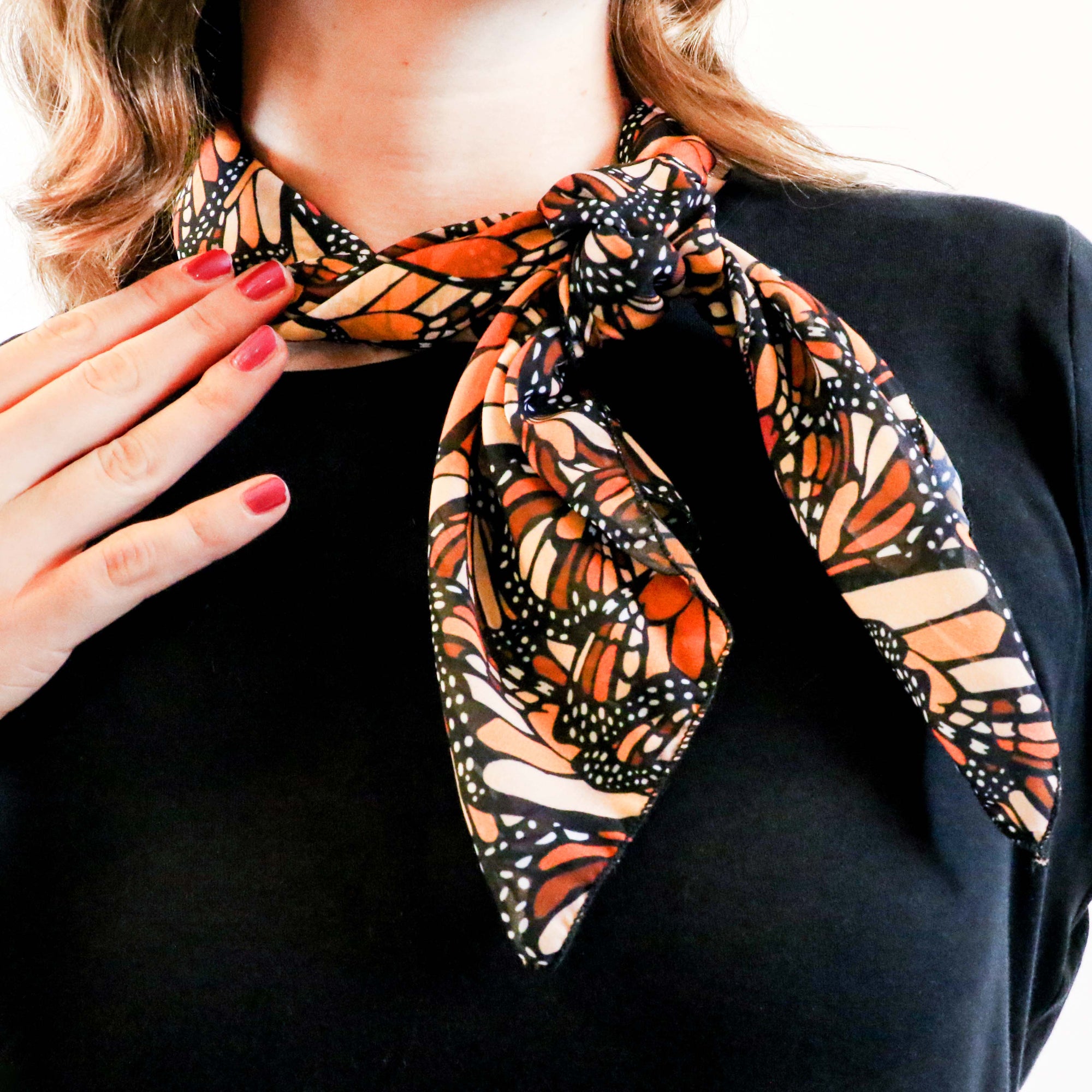 Butterfly Wings Square Scarf -  -  - Knotty Tie Co.