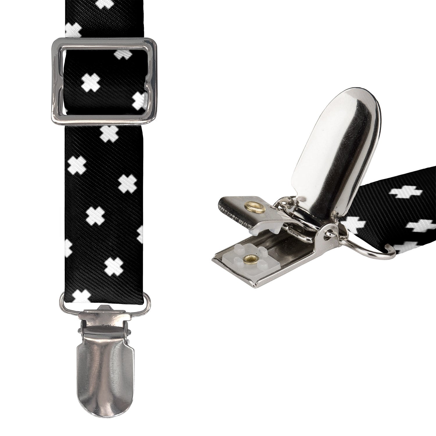 Calico Geometric Suspenders -  -  - Knotty Tie Co.