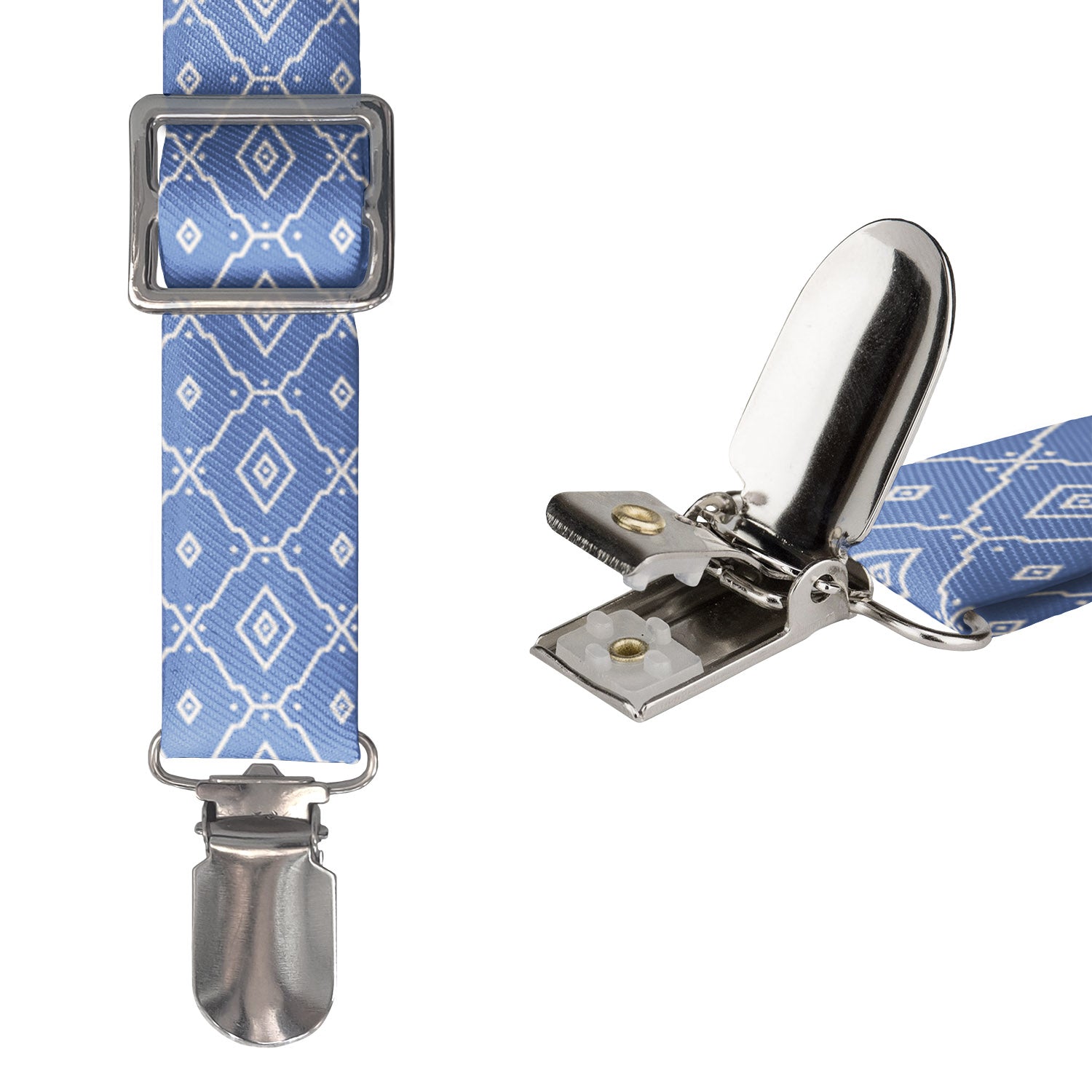 Ceramic Geometric Suspenders -  -  - Knotty Tie Co.