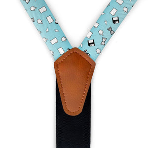 Computer Blues Suspenders -  -  - Knotty Tie Co.