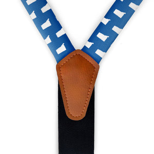 Connecticut State Outline Suspenders -  -  - Knotty Tie Co.