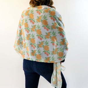 Citrus Blossom Rectangle Scarf -  -  - Knotty Tie Co.
