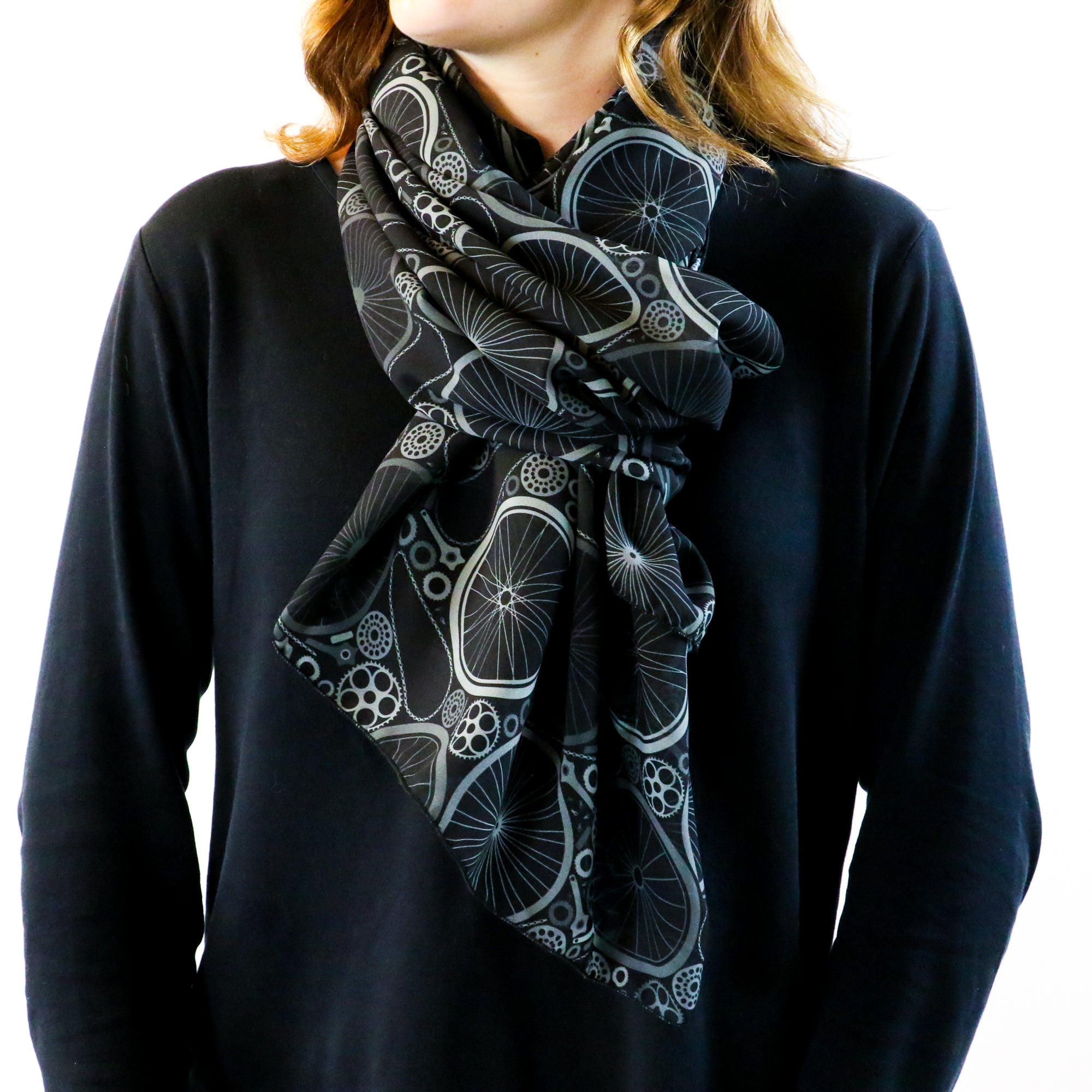 Bike Parts Rectangle Scarf -  -  - Knotty Tie Co.