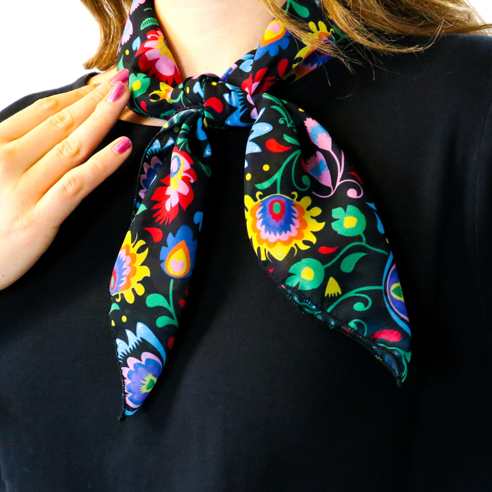 Electric Daisy Square Scarf -  -  - Knotty Tie Co.