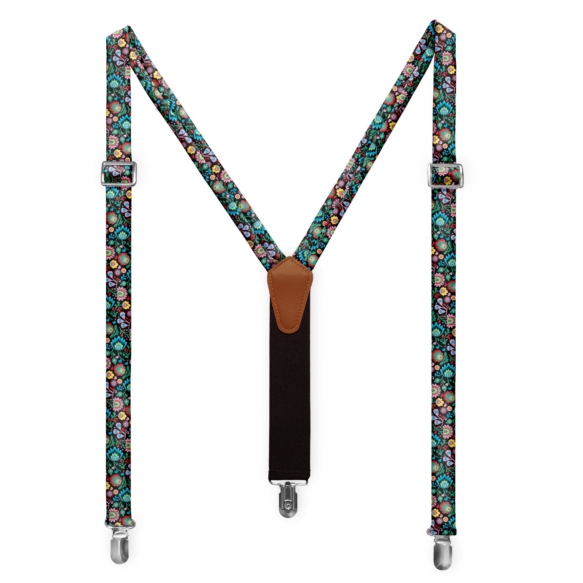 Electric Daisy Floral Suspenders -  -  - Knotty Tie Co.