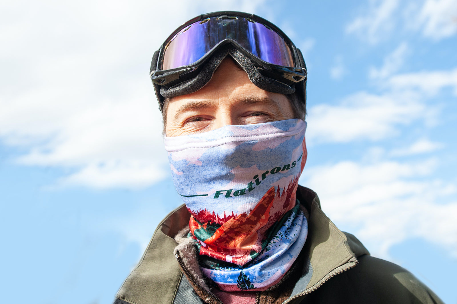 Flatirons Abstract Neck Gaiter - Regular - Knotty Tie Co.