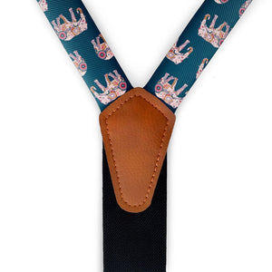 Floral Elephants Suspenders -  -  - Knotty Tie Co.
