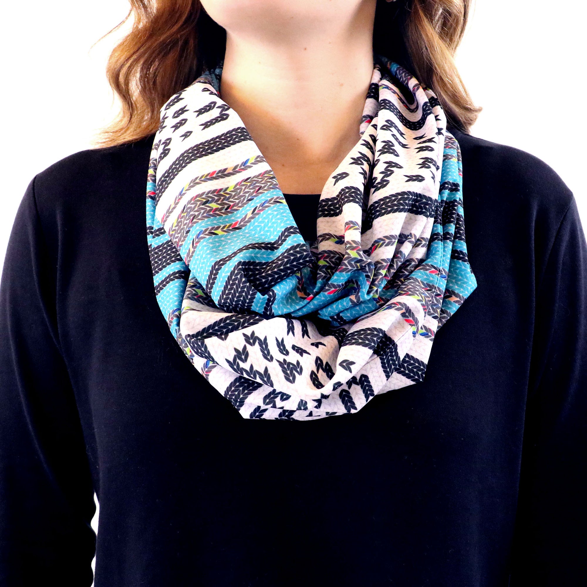 Serape Stripe Infinity Scarf -  -  - Knotty Tie Co.