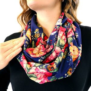 Allison Floral Infinity Scarf -  -  - Knotty Tie Co.