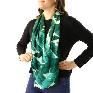 Banana Leaves Infinity Scarf -  -  - Knotty Tie Co.