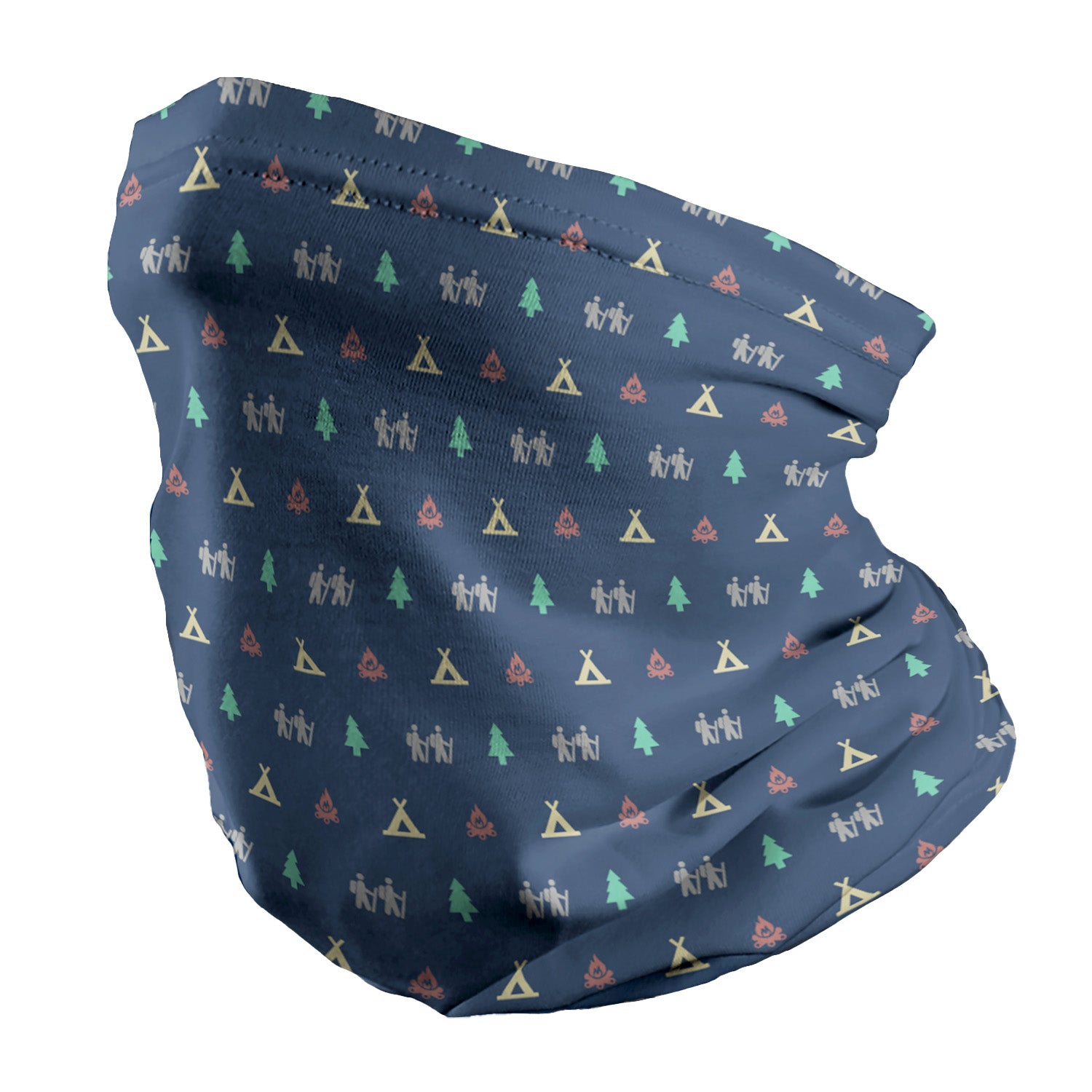Camping With Friends Neck Gaiter - Regular - Knotty Tie Co.