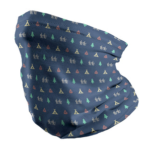 Camping With Friends Neck Gaiter - Regular -  - Knotty Tie Co.