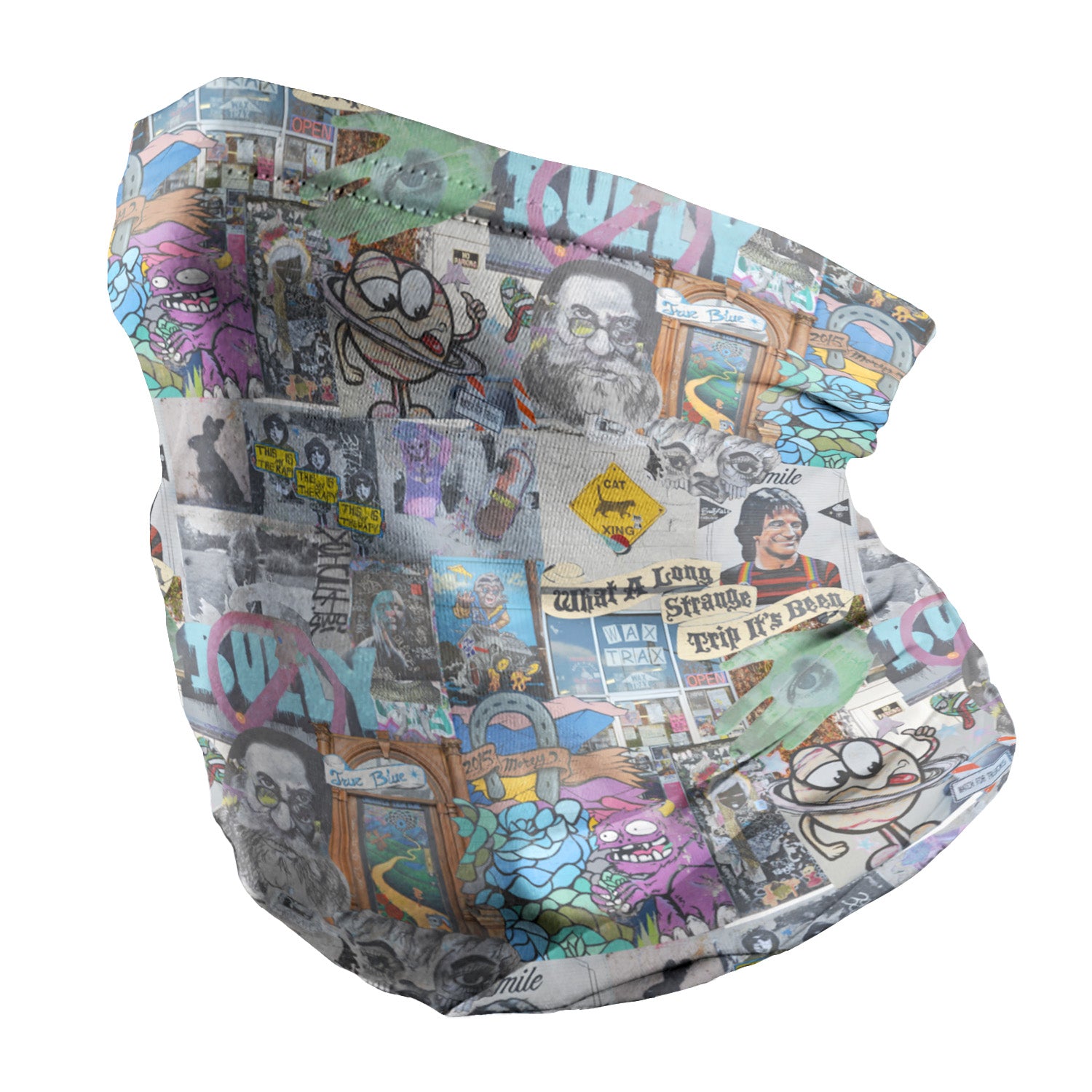 Cap Hill Street Art Neck Gaiter - Regular - Knotty Tie Co.