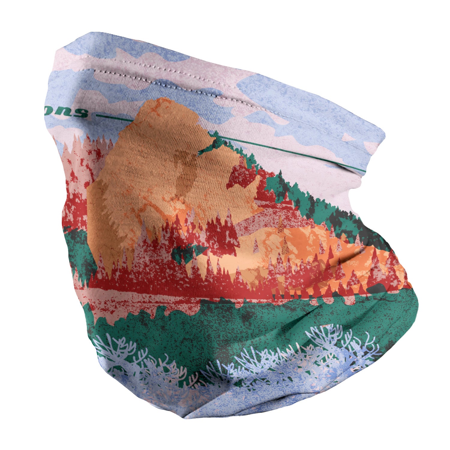 Flatirons Abstract Neck Gaiter - Regular - Knotty Tie Co.