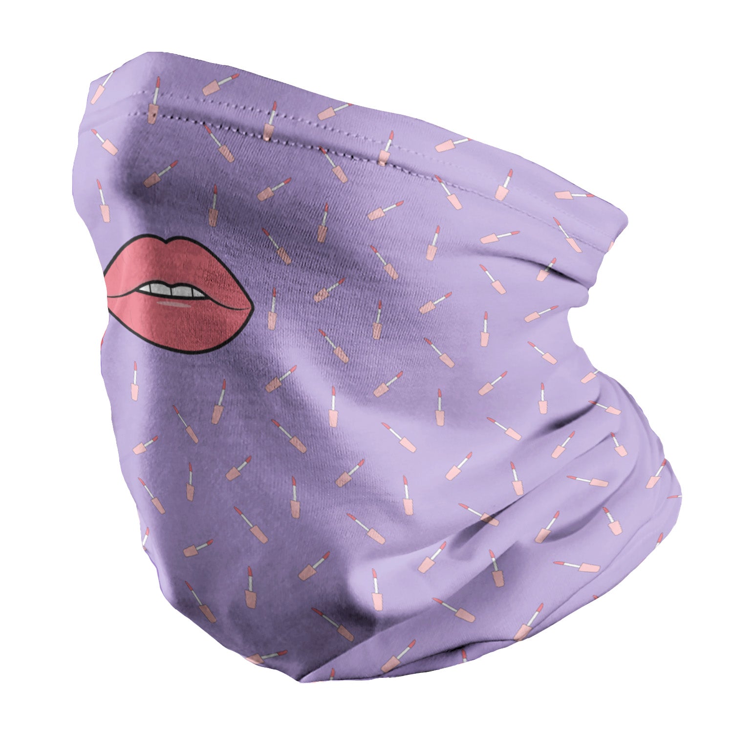 Lip Gloss is Poppin Neck Gaiter - Regular - Knotty Tie Co.