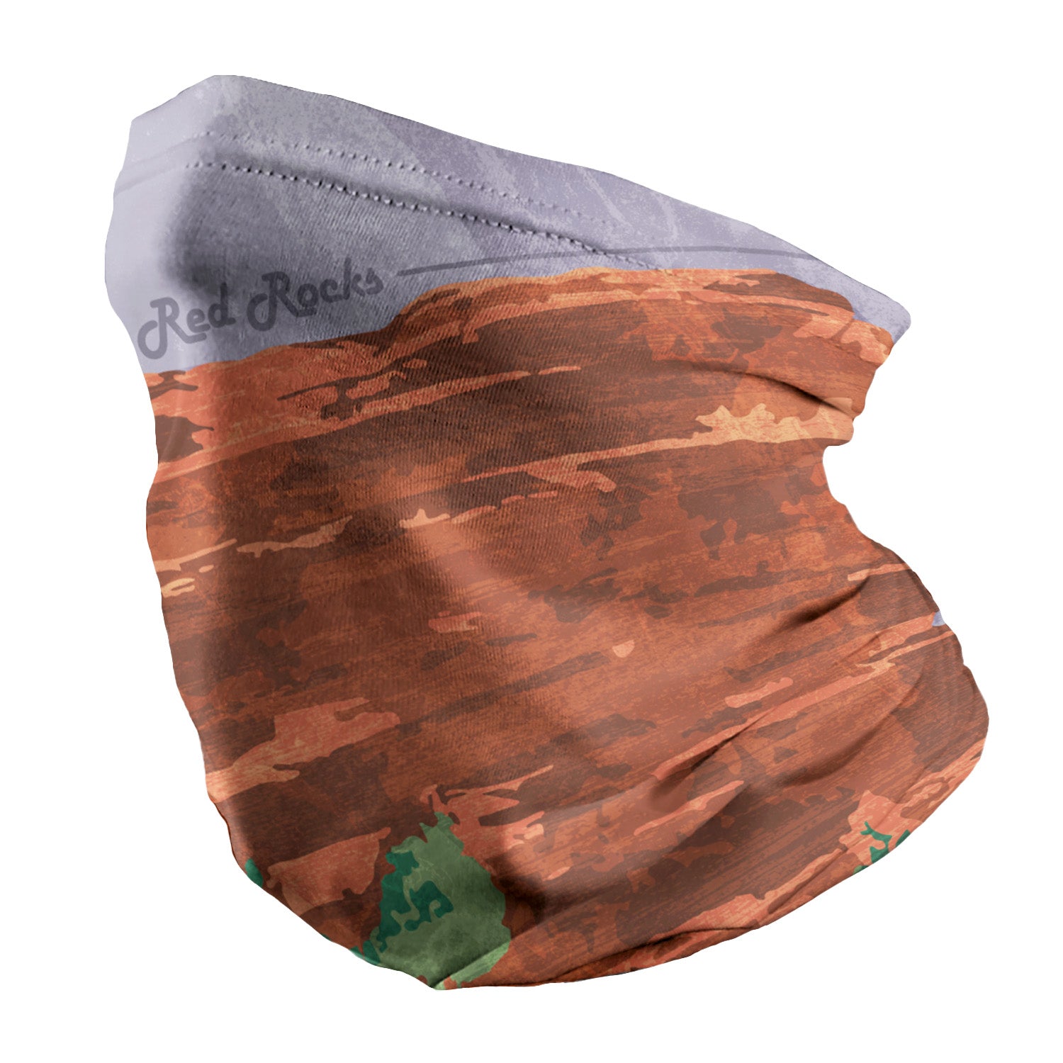 Red Rocks Abstract Neck Gaiter - Regular - Knotty Tie Co.