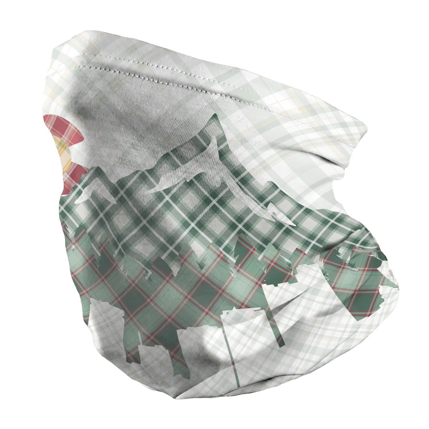 Denver Skyline Plaid Neck Gaiter - Regular - Knotty Tie Co.