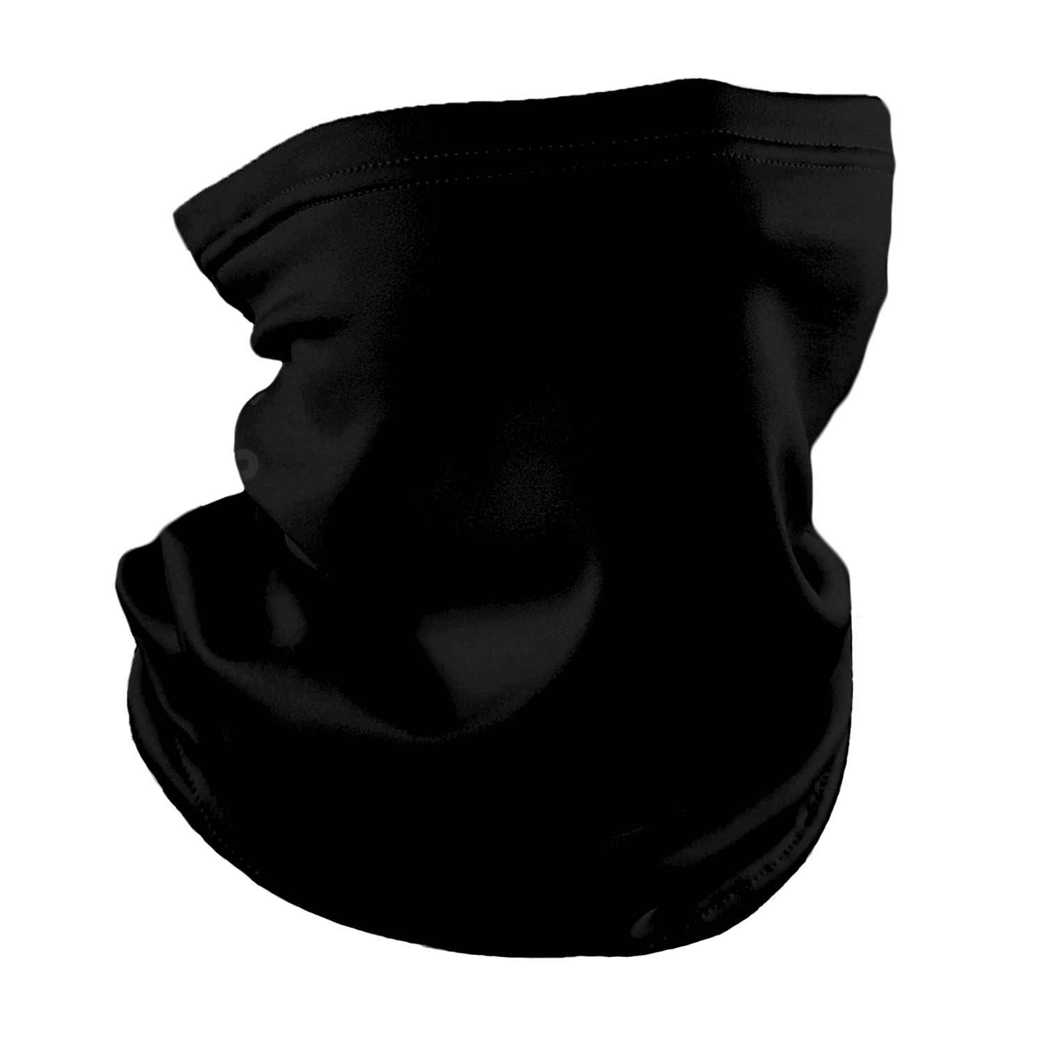 Solid Black Neck Gaiter - Regular -  - Knotty Tie Co.
