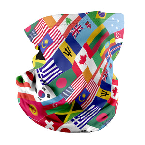 World Flags Neck Gaiter - Regular -  - Knotty Tie Co.