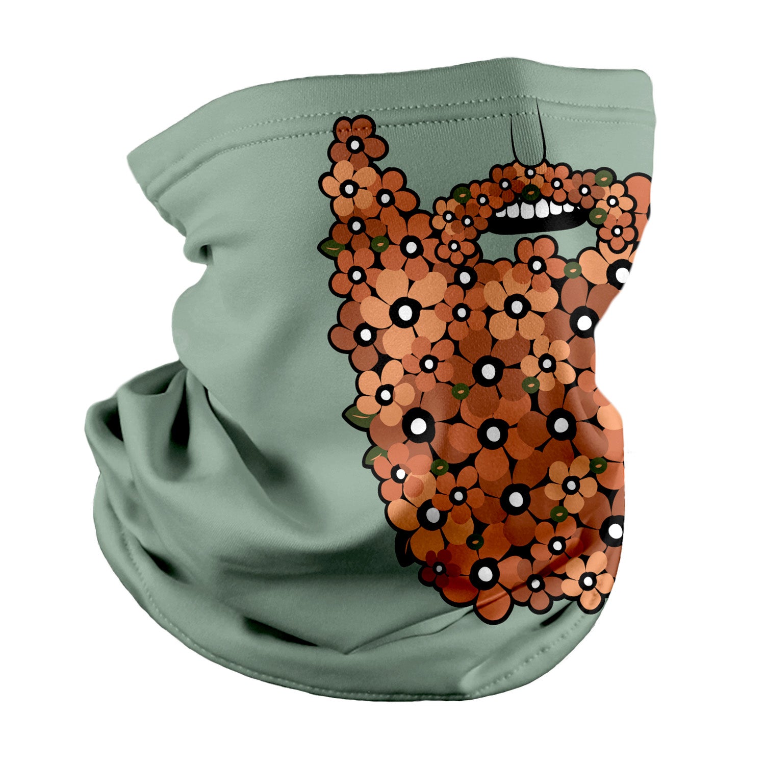 Floral Beard Neck Gaiter - Regular - Knotty Tie Co.
