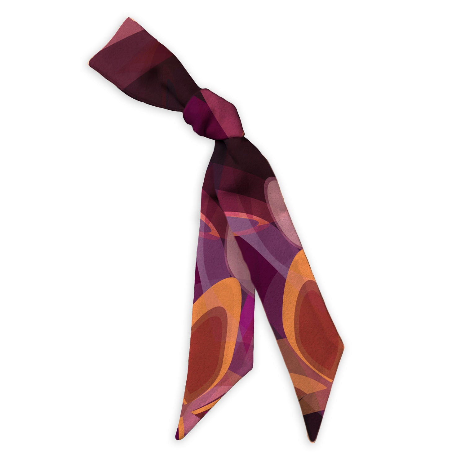 Fractal Flow Hair Scarf - 1.75" x 34.25" - Knotty Tie Co.