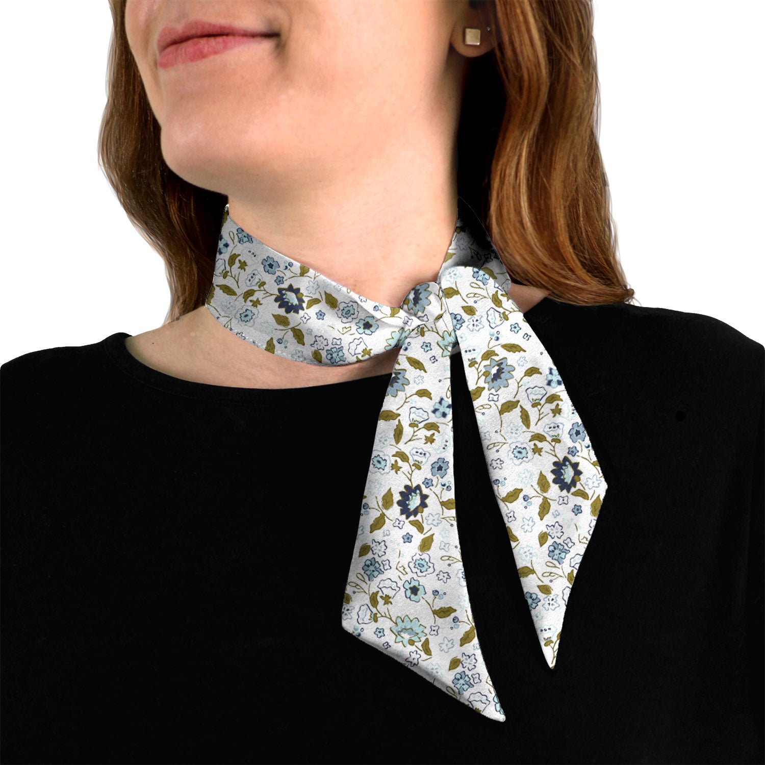 Cecile Floral Hair Scarf -  -  - Knotty Tie Co.