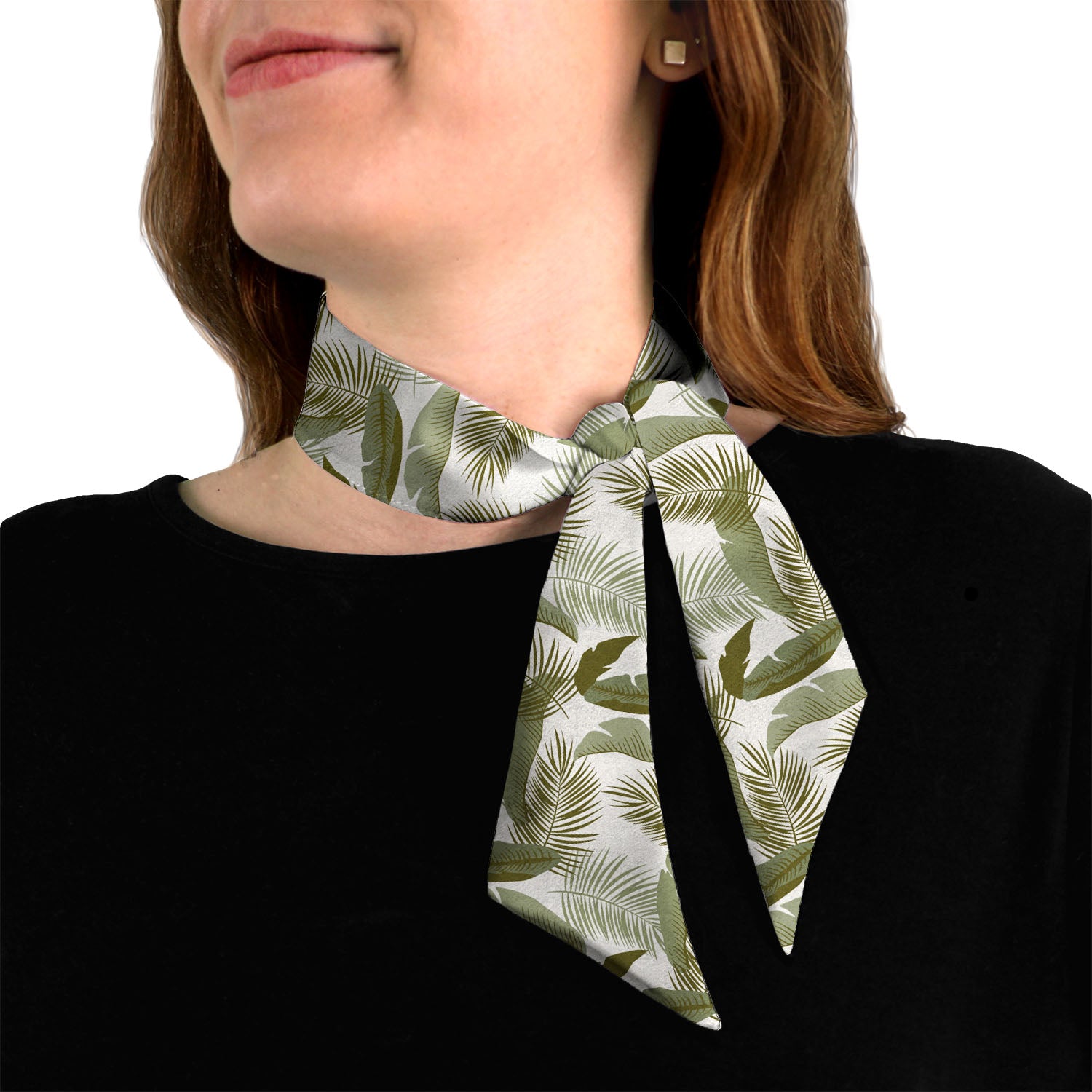 Tropical Leaves Hair Scarf -  -  - Knotty Tie Co.