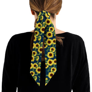 Sunflower Floral Hair Scarf -  -  - Knotty Tie Co.