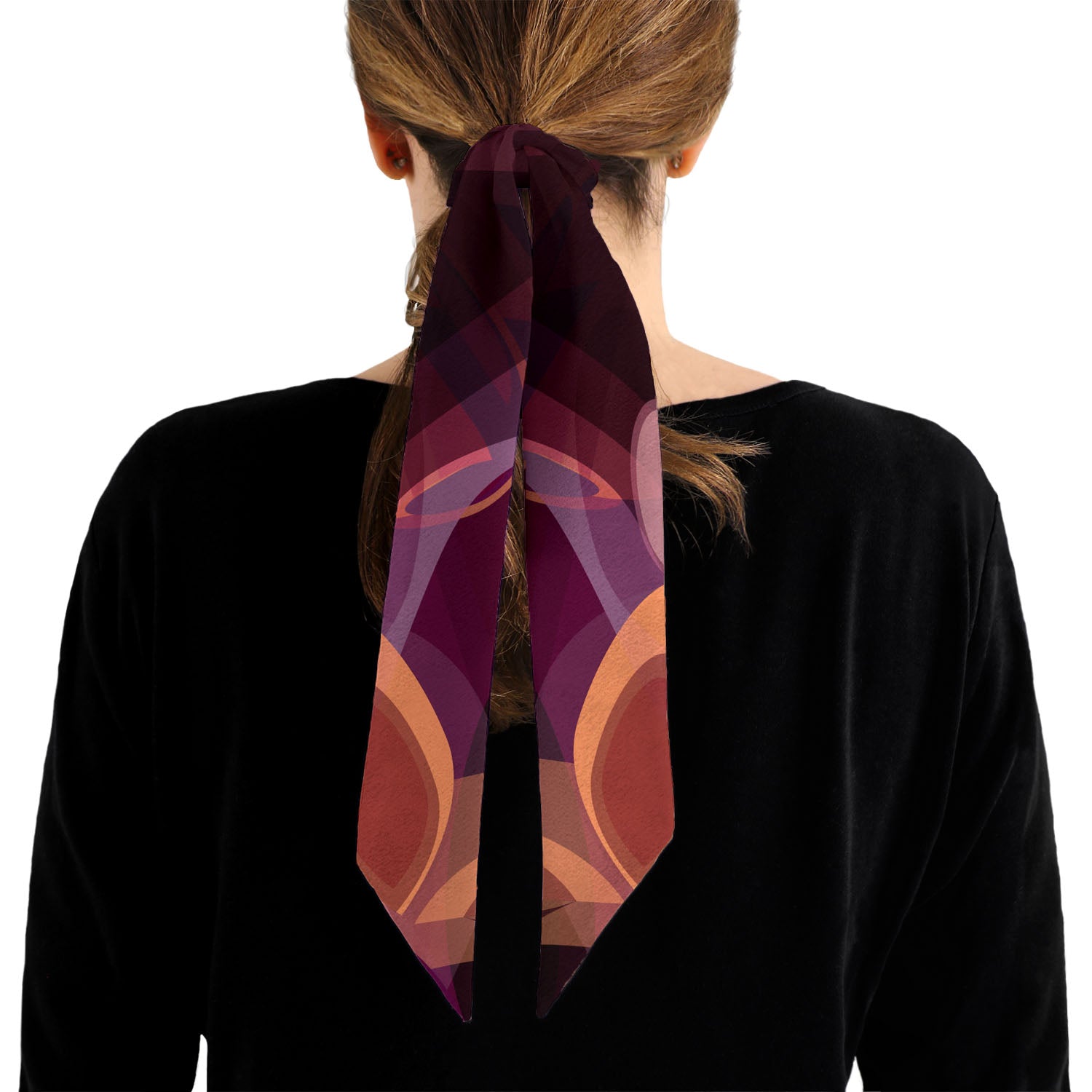 Fractal Flow Hair Scarf - 1.75" x 34.25" - Knotty Tie Co.