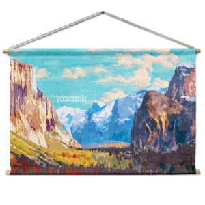 Yosemite National Park Abstract Landscape Wall Hanging - Natural -  - Knotty Tie Co.