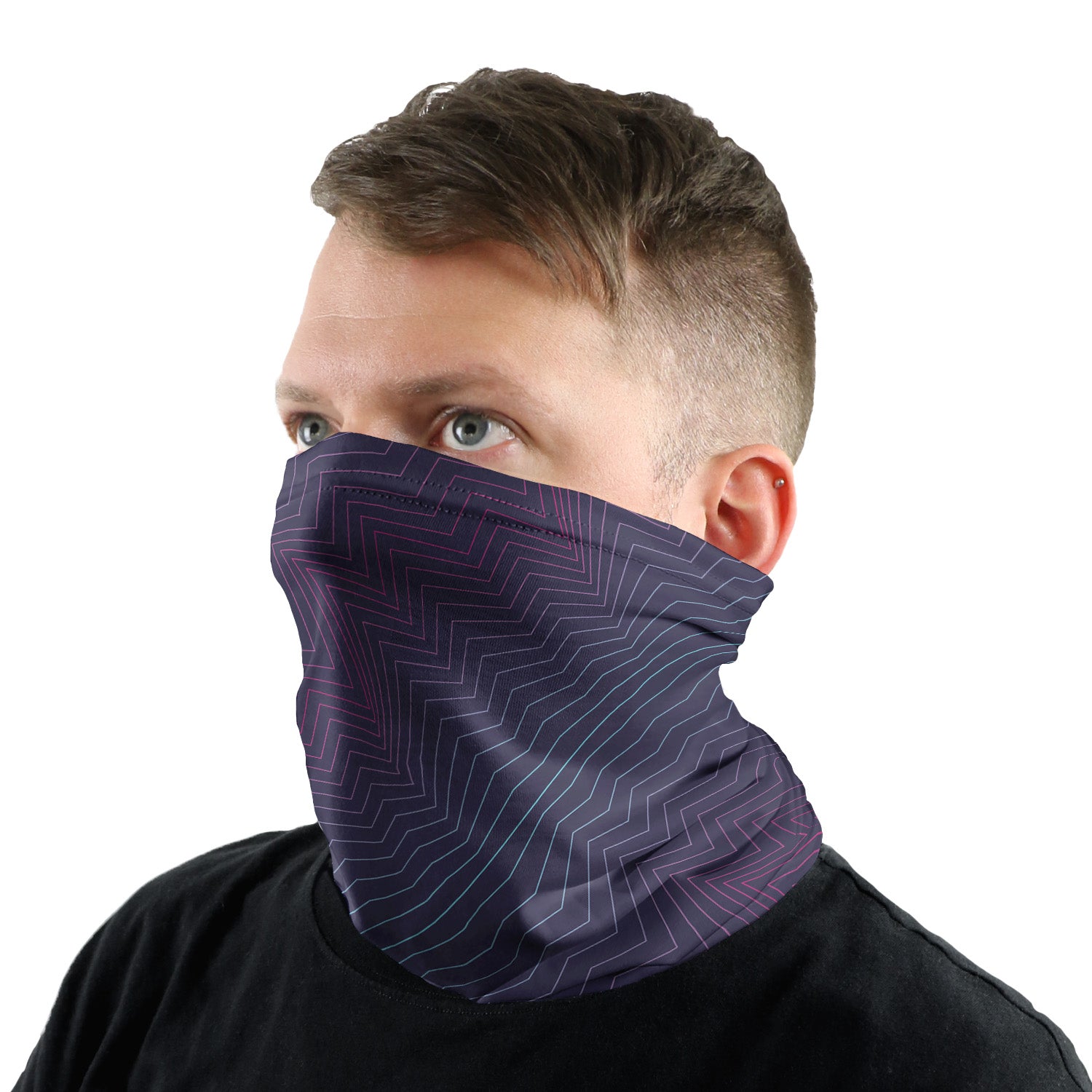 Aesthetic Neck Gaiter - Male Face - Knotty Tie Co.