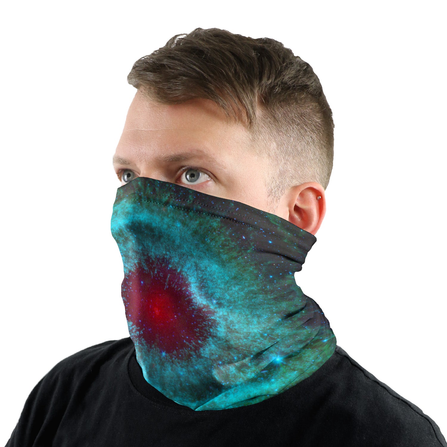Cosmic Starlet Neck Gaiter - Male Face - Knotty Tie Co.