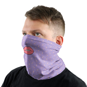 Lip Gloss is Poppin Neck Gaiter -  -  - Knotty Tie Co.