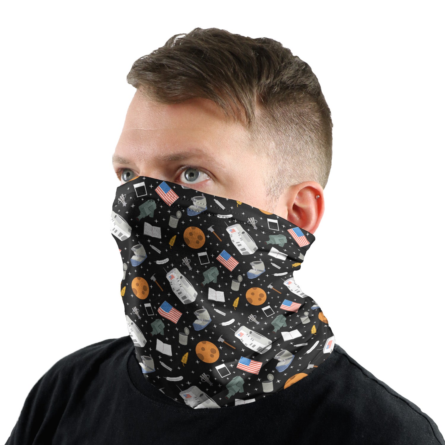 Moon Junk Neck Gaiter - Male Face - Knotty Tie Co.