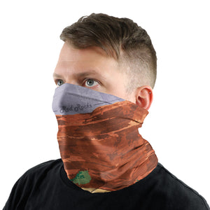 Red Rocks Abstract Neck Gaiter -  -  - Knotty Tie Co.