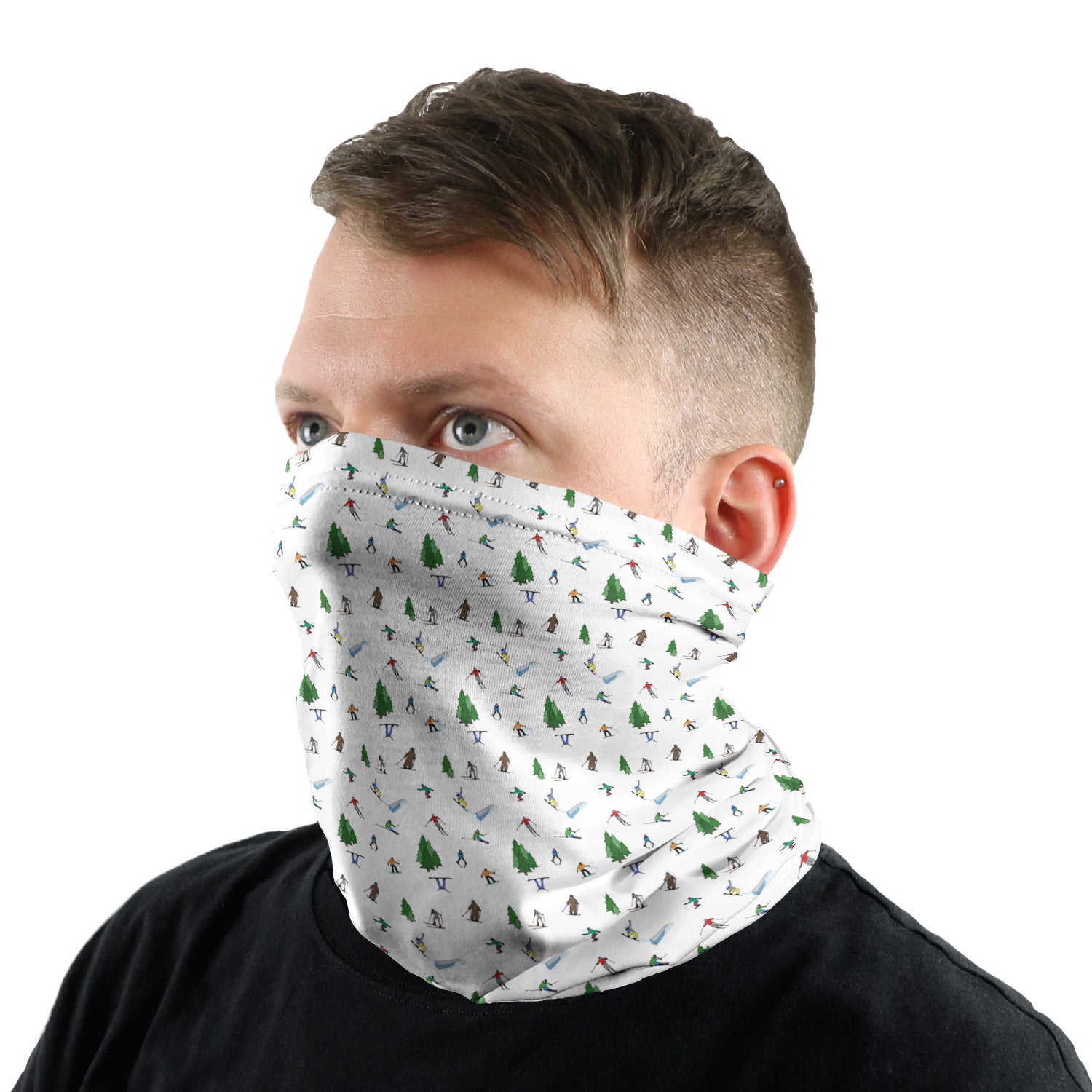 The Slopes Neck Gaiter - Male Face - Knotty Tie Co.