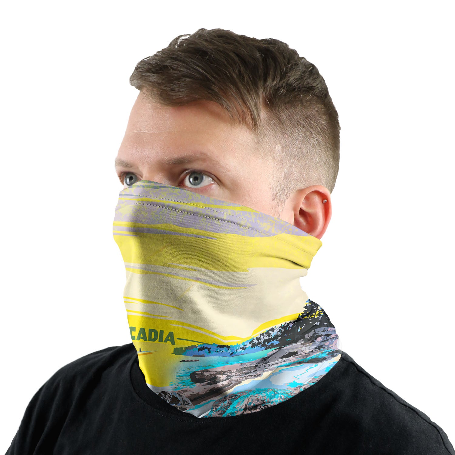 Acadia National Park Abstract Neck Gaiter -  -  - Knotty Tie Co.