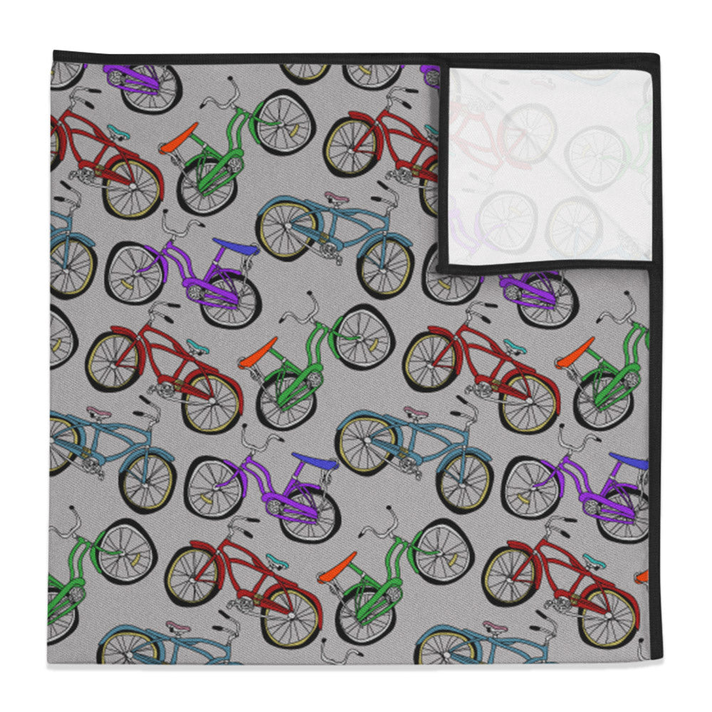 Bike Ride Pocket Square - 12" Square -  - Knotty Tie Co.