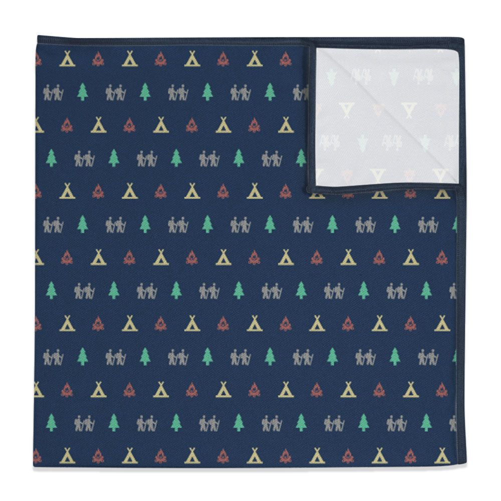 Camping With Friends Pocket Square - 12" Square -  - Knotty Tie Co.