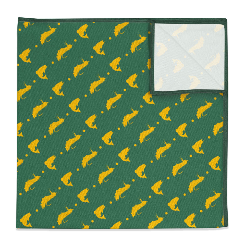 Fly Fishing Pocket Square - 12" Square -  - Knotty Tie Co.
