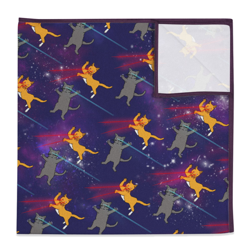Laser Cats Pocket Square - 12" Square -  - Knotty Tie Co.
