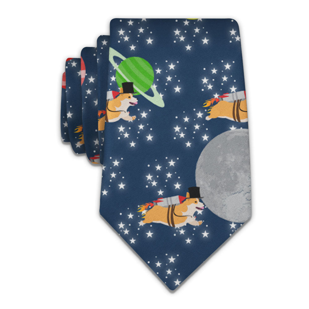 Galactic Corgi Necktie - Knotty 2.75" -  - Knotty Tie Co.