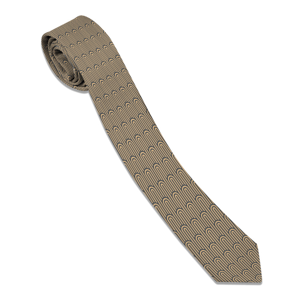 Deco Curves Necktie -  -  - Knotty Tie Co.