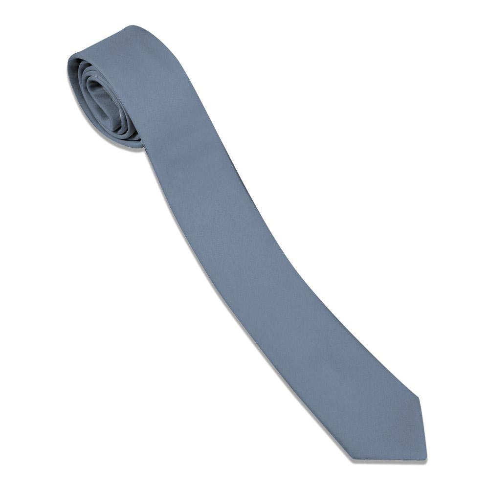 Solid KT Steel Blue Necktie -  -  - Knotty Tie Co.