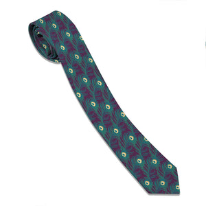 Peacock Feathers Necktie -  -  - Knotty Tie Co.