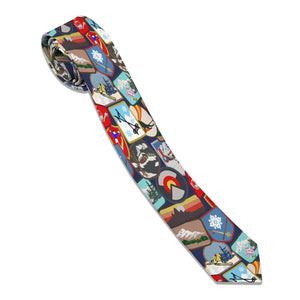 Vintage Ski Patches Necktie -  -  - Knotty Tie Co.