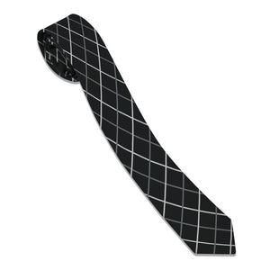 Windowpane Plaid Necktie -  -  - Knotty Tie Co.